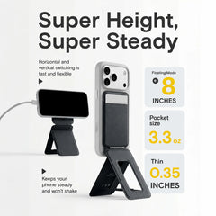 Zenvo® SnapStand Pro – Magnetic Mobile Wallet Tripod