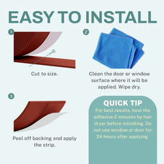 DOOR SEALING TAPE - 5 METER LONG