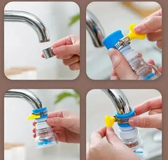 Faucet-tap – Anti-splash 360 Degree Adjustable And Rotating Water Purifier Tap For Kitchen-shower With Clip-water Saving Filter