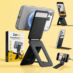 Zenvo® SnapStand Pro – Magnetic Mobile Wallet Tripod