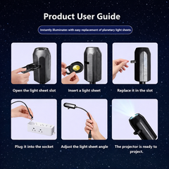 LED Galaxy Projection Light