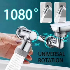 Flexible 1080° Faucet Extender – Dual Modes